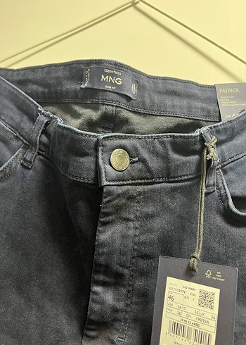 Erkek Koyu Lacivert Regular Fit Denim Pantolon - Görsel 4