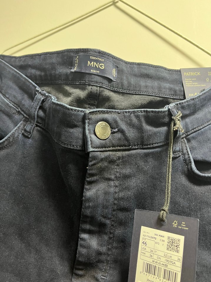 Erkek Koyu Lacivert Regular Fit Denim Pantolon - Görsel 4