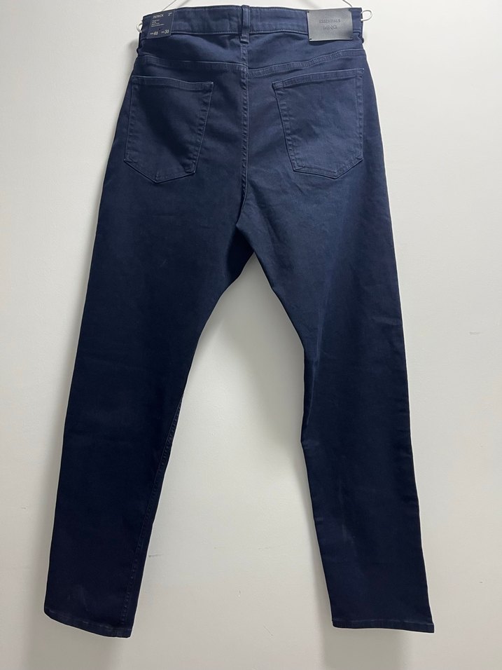 Erkek Koyu Lacivert Regular Fit Denim Pantolon - Görsel 3
