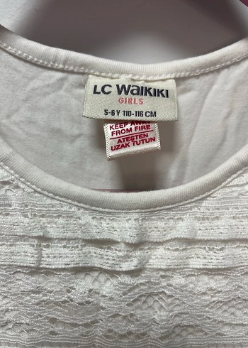 Çiçek Desenli Tül Detaylı Kız Çocuk Elbise - Görsel 3