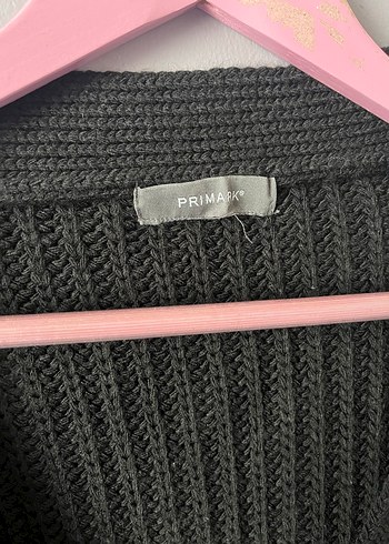 Siyah V Yaka Düğmeli Kadın Hırka - Görsel 2