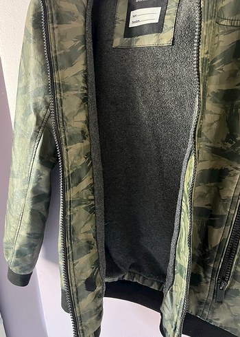 Erkek Çocuk Kamuflaj Deri Ceket - Görsel 4