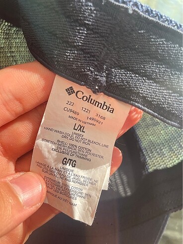 Columbia Orijinal mavi columbia şapka