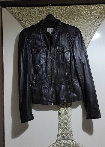 MRM Marka Deri Kadın Biker Ceket