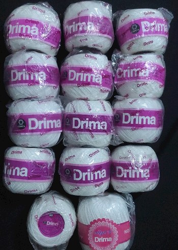 Drima Beyaz Örgü İpi Topları - Görsel 2