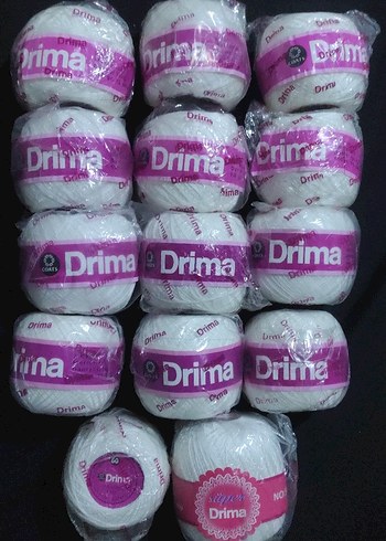 Drima Beyaz Örgü İpi Topları - Görsel 3