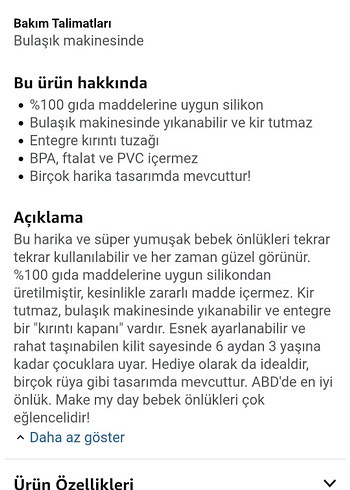 Make My Day Mavi Balina Baskılı Bebek Önlüğü - Görsel 7