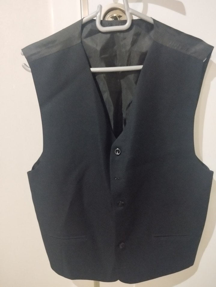 Erkek Siyah Düğmeli Klasik Kesim Ceket - Görsel 2