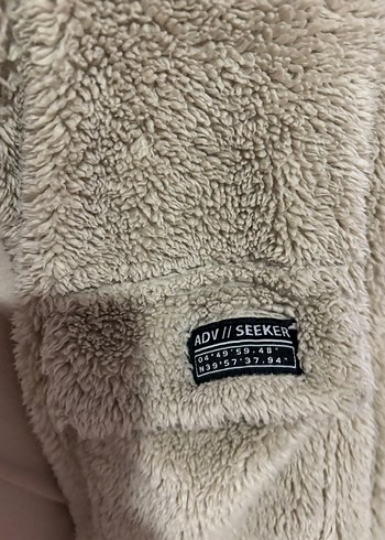 Bershka Bej Peluş Kadın Ceket - Görsel 4