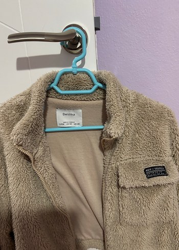 Bershka Bej Peluş Kadın Ceket - Görsel 3