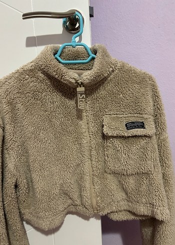 Bershka Bej Peluş Kadın Ceket - Görsel 2