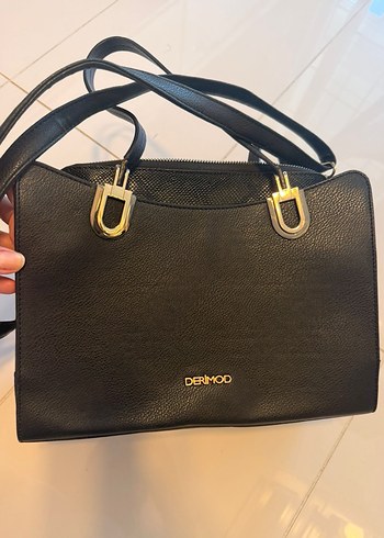 Orjinal Derimod Siyah Deri Kadın Çanta - Görsel 2