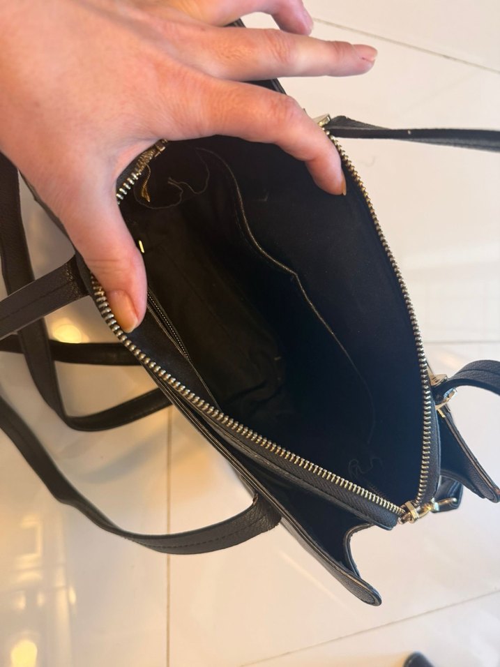 Orjinal Derimod Siyah Deri Kadın Çanta - Görsel 3