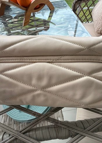 Mango Bej Deri Zincir Detaylı Kadın Çanta - Görsel 2