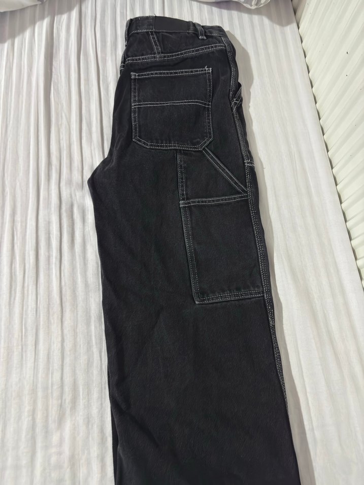 Kadın Siyah Kot Pantolon - Görsel 2