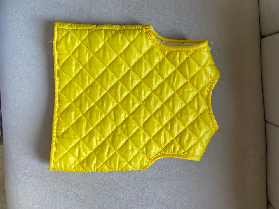 Sarı Erkek Çocuk Düğmeli Yelek - Görsel 5