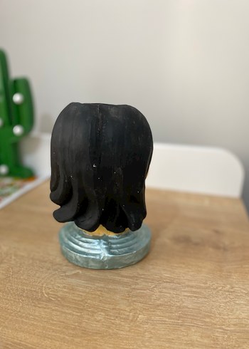 Gri Kadın Figürlü Dekoratif Biblo - Görsel 2