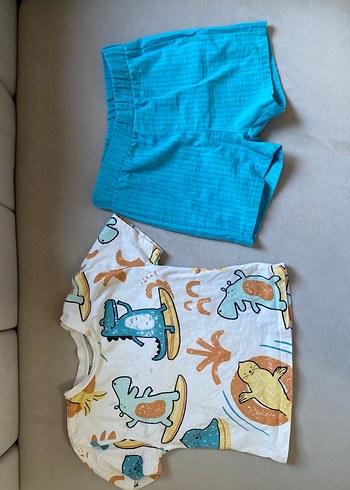 Pastel Desenli Bebek ikili 
takımı - Görsel 3