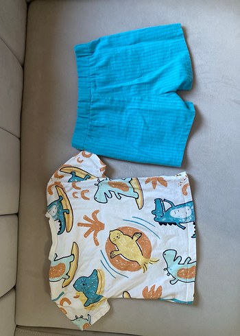 Pastel Desenli Bebek ikili 
takımı - Görsel 4