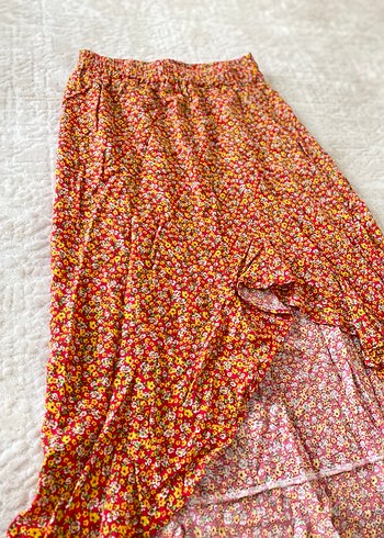 Renkli Bohem Uzun Midi Etek - Görsel 2