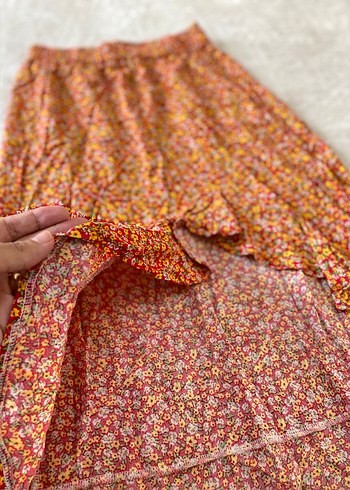 Renkli Bohem Uzun Midi Etek - Görsel 3