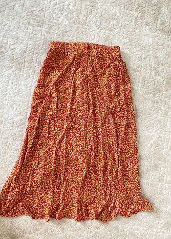 Renkli Bohem Uzun Midi Etek - Görsel 5