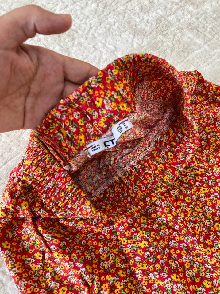 Renkli Bohem Uzun Midi Etek - Görsel 4