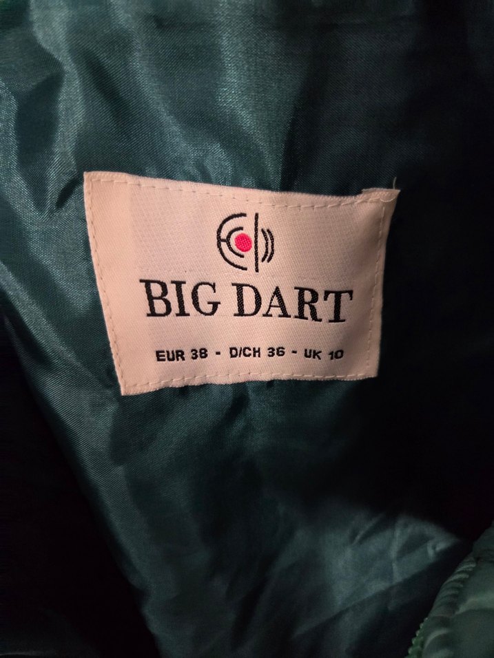 Parlak Yeşil Kadın Midi Mont Fermuarlı - Görsel 2