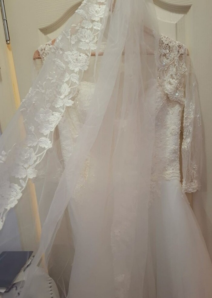 Bir kere kullanılmış temiz gelinlik - Görsel 5