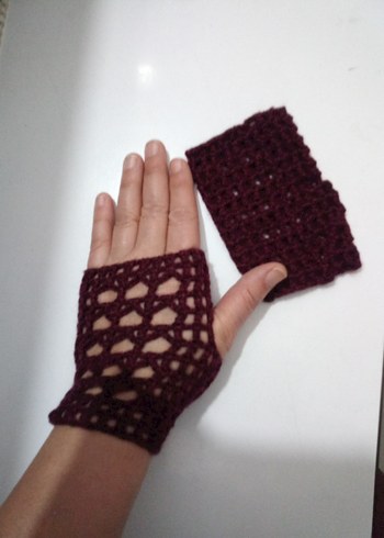 Turkuaz Örgü Kadın Eldiveni - Görsel 12