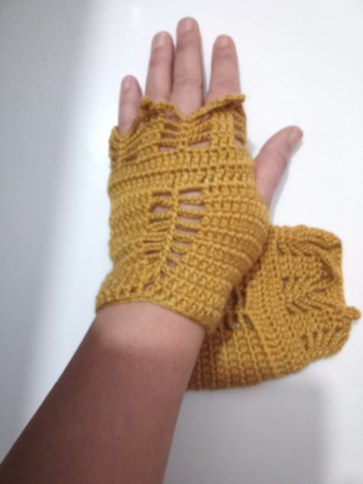 Turkuaz Örgü Kadın Eldiveni - Görsel 5