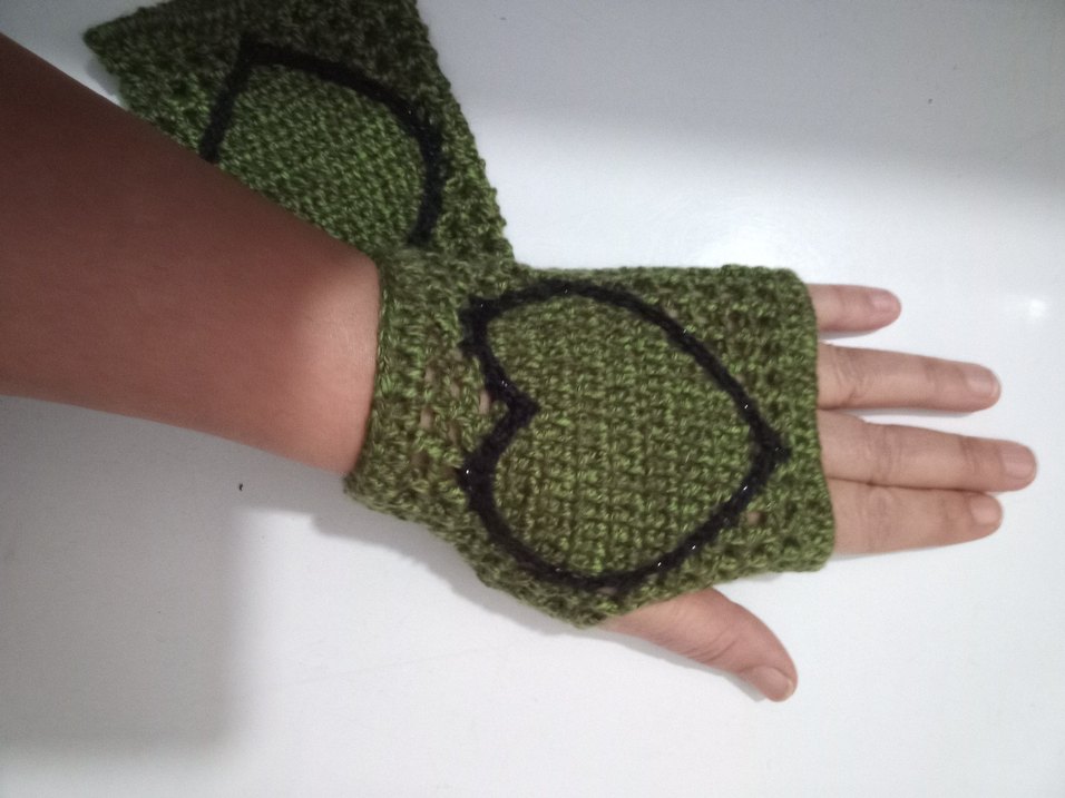 Turkuaz Örgü Kadın Eldiveni - Görsel 3