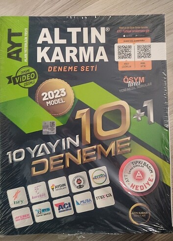 Altın Karma AYT Deneme Seti 2023 10+1