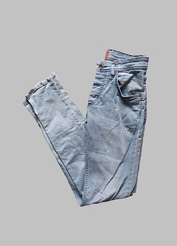 Pen6 marka mavi renk jean kot pantolon 