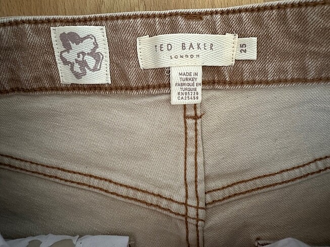 26 Beden camel Renk Orijinal Ted Baker bej pantolon
