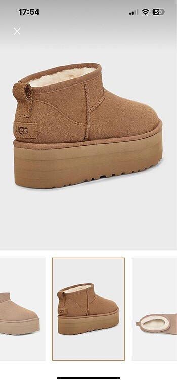 38 Beden kahverengi Renk Ugg W classic Bot