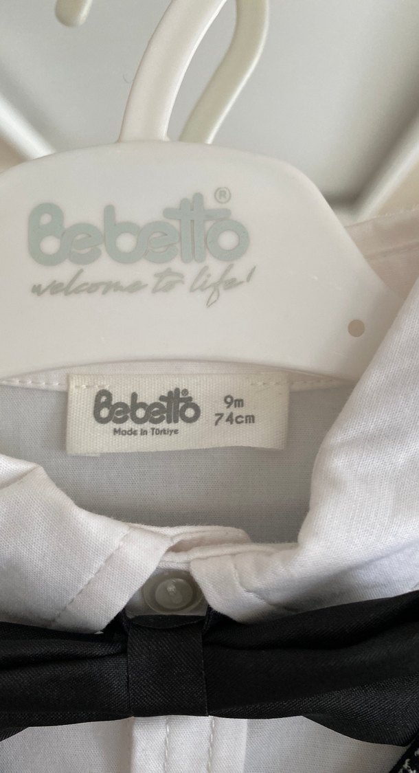 Gri Örgü Pamuklu Erkek Bebek Takımı - Görsel 3