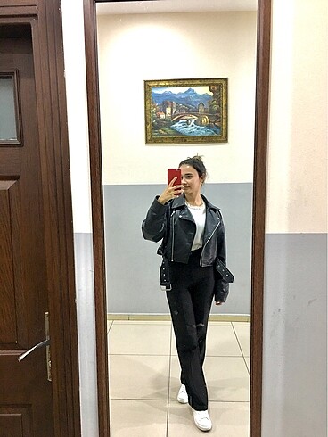 Siyah kumaş pantolon