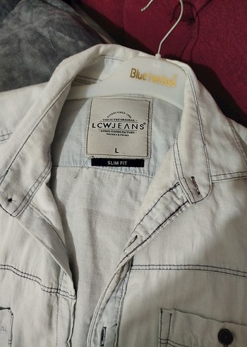 Erkek Beyaz Keten Düğmeli Gömlek - Görsel 3