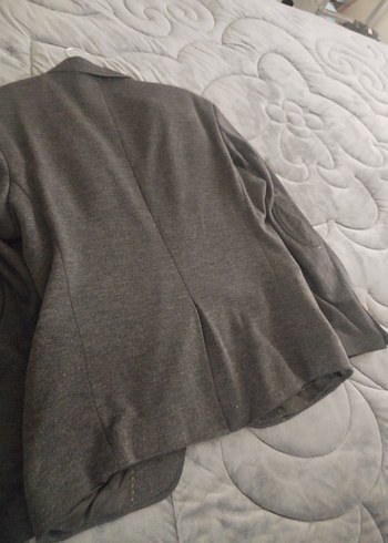 Gri Midi Düğmeli erkek ceket - Görsel 5