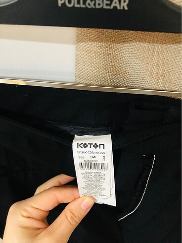 34 Beden siyah Renk Kumaş pantolon
