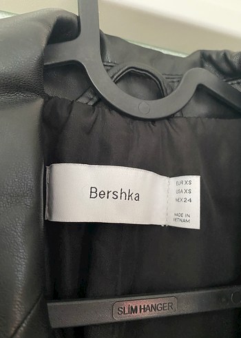 Düğmeli Siyah Deri Kadın Ceket - Görsel 2