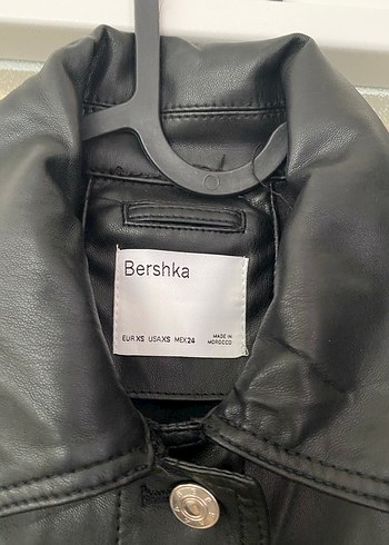 Düğmeli Siyah Midi Deri Kadın Ceket - Görsel 2