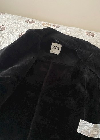 xs Beden siyah Renk Siyah Kürklü Deri Biker Ceket
