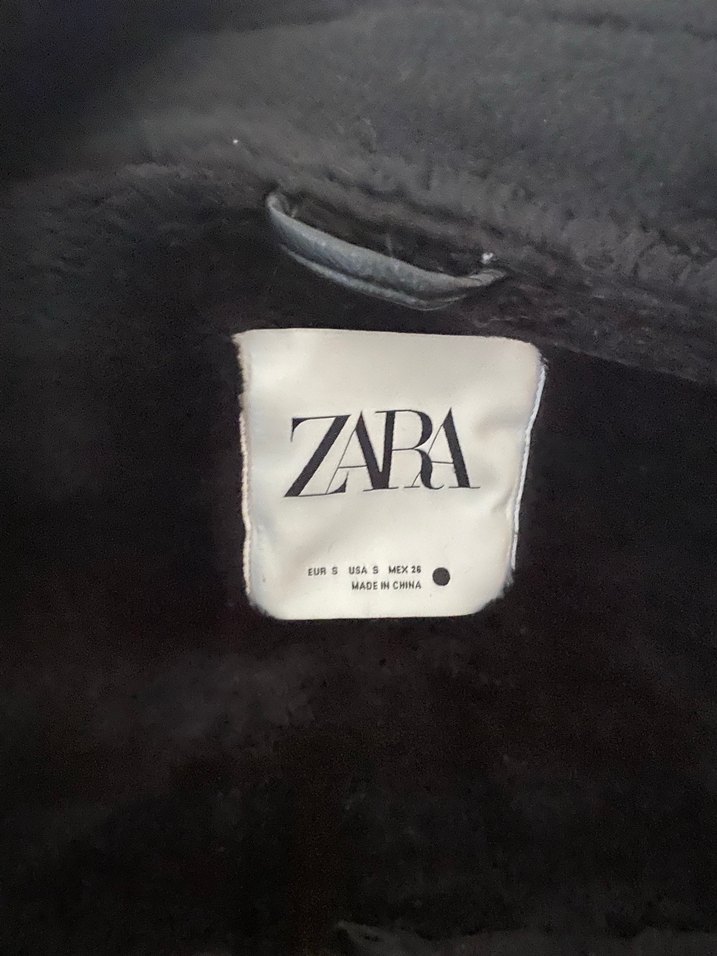 Siyah Kürklü Deri Biker Ceket - Görsel 4