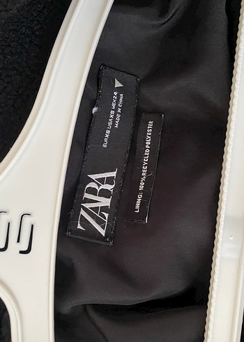 Kürk Detaylı Gri Yüksek Yakalı Kadın Ceket - Görsel 4