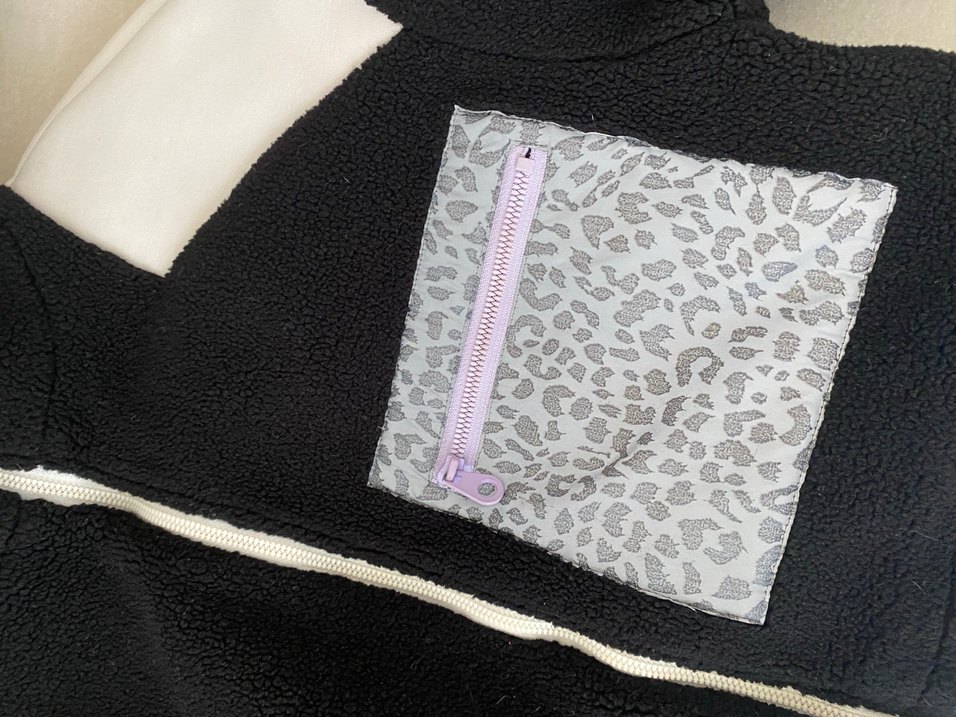 Kürk Detaylı Gri Yüksek Yakalı Kadın Ceket - Görsel 2