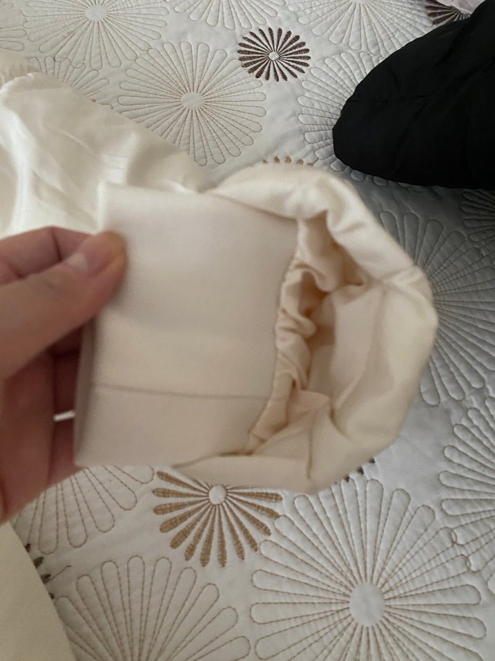 Kürk Detaylı Beyaz Kadın Kışlık Mont termal - Görsel 2