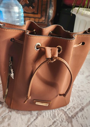 Kahverengi Deri Kadın Çanta - Görsel 2