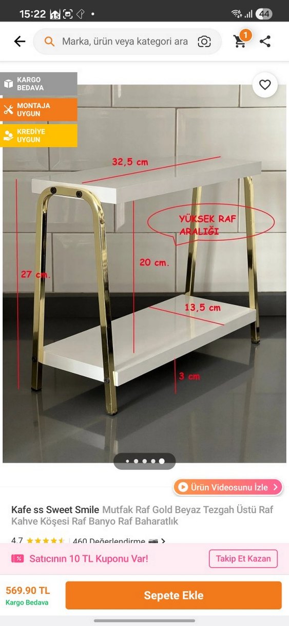 mutfak organizer 2 katlı - Görsel 4